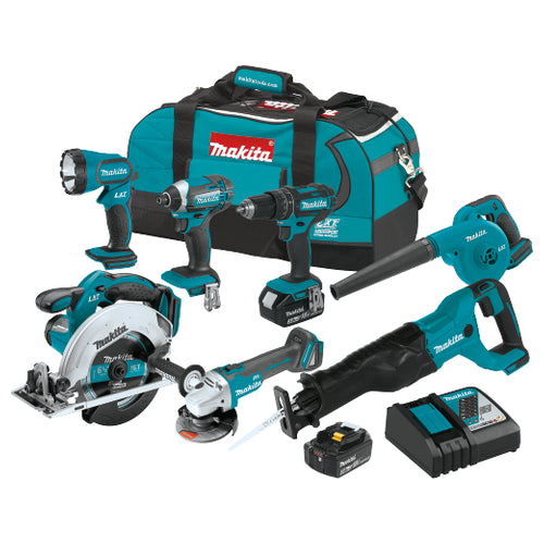 Makita XT706 18V LXT Lithium-Ion Cordless 7-Piece Combo Kit