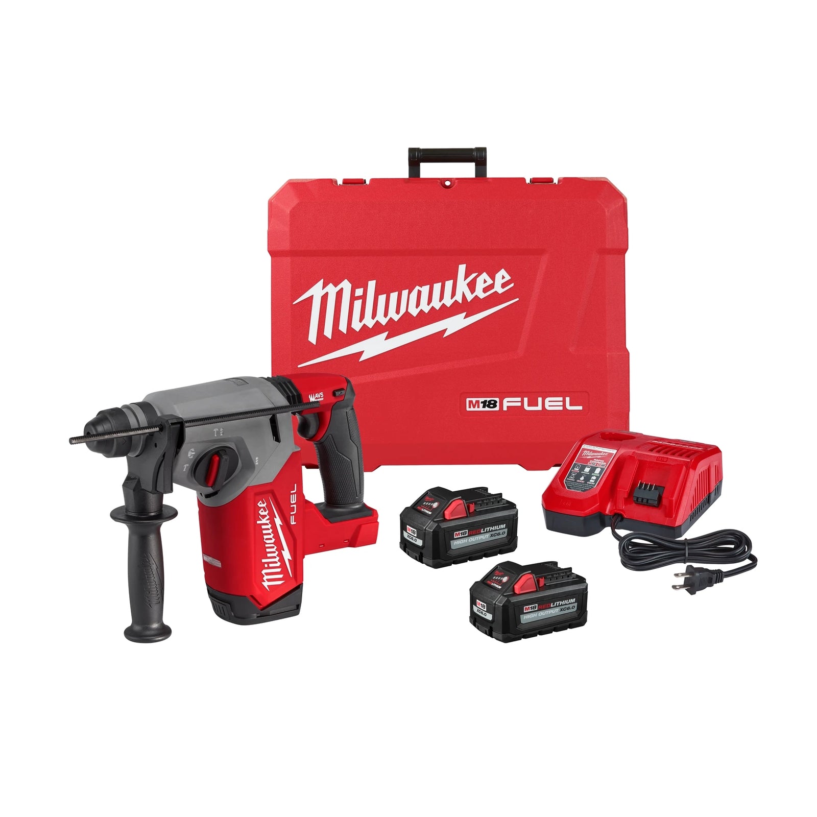 Milwaukee 2912-22 M18 FUEL 1" SDS Plus Rotary Hammer Kit