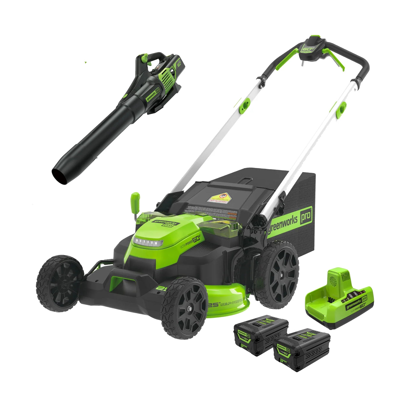 Greenworks 60V 25-in. Mower & Blower Combo Kit