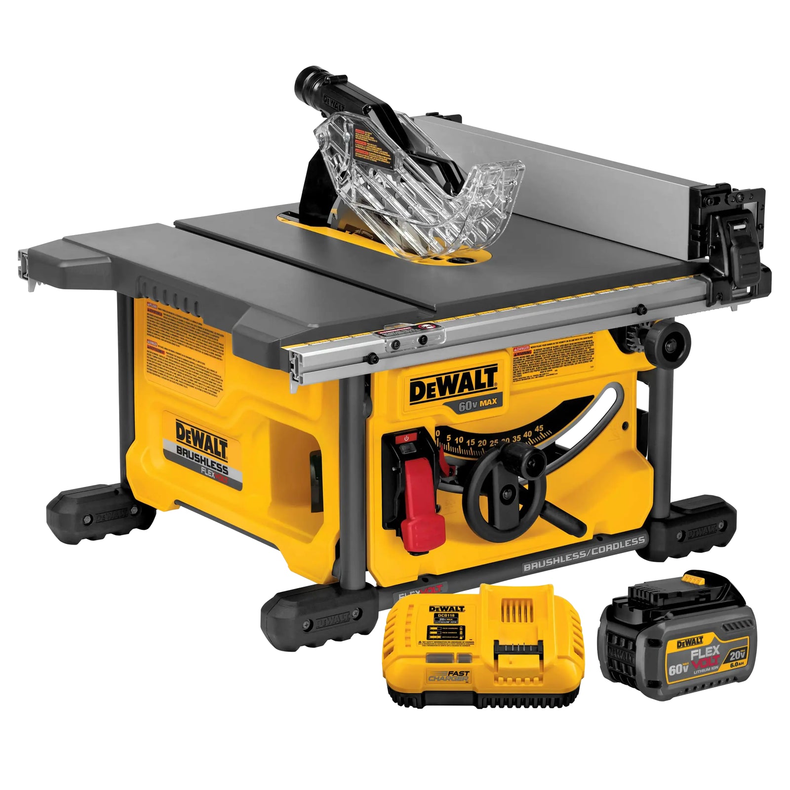 DeWalt DCS7485T1 FLEXVOLT 60V MAX 8-1/4" Cordless Table Saw Kit